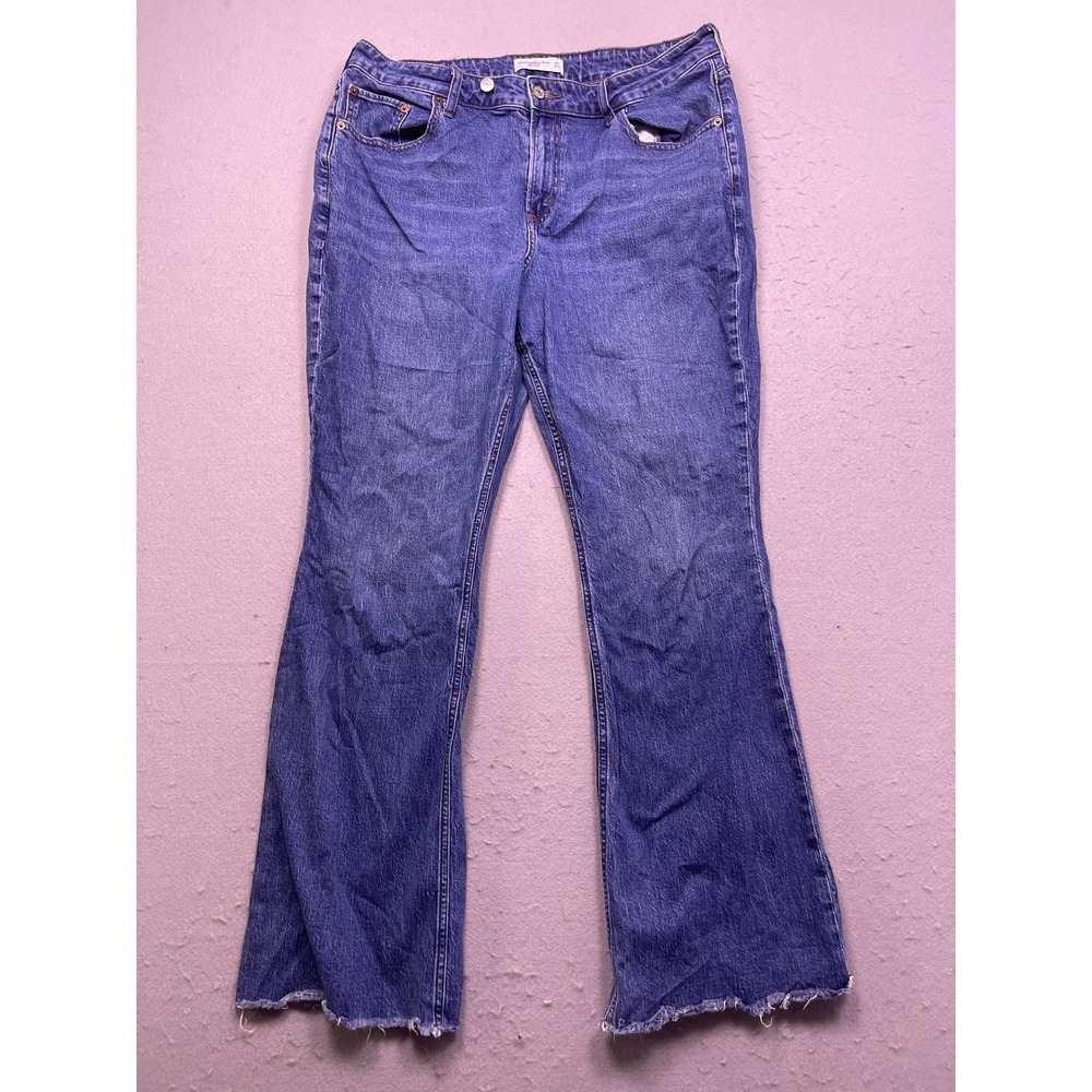 Abercrombie & Fitch Bootcut Jeans Denim Blue W33 Womens
